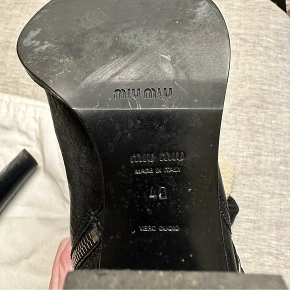 Miu Miu Leather Boots - Picture 6 of 8